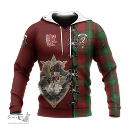 Scottish Lennox Clan Tartan Hoodie - Lion Rampant And Celtic Thistle Style Scottish Plaid Tartan Plaid