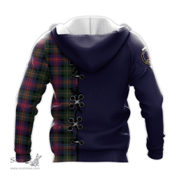 Scottish Logan Modern Clan Tartan Hoodie - Lion Rampant And Celtic Thistle Style Scottish Plaid Tartan Plaid