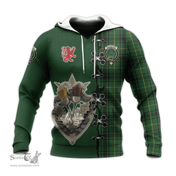 Scottish MacArthur Clan Tartan Hoodie - Lion Rampant And Celtic Thistle Style Scottish Plaid Tartan Plaid
