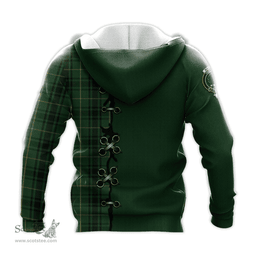 Scottish MacArthur Clan Tartan Hoodie - Lion Rampant And Celtic Thistle Style Scottish Plaid Tartan Plaid