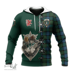 Scottish MacKay Modern Clan Tartan Hoodie - Lion Rampant And Celtic Thistle Style Scottish Plaid Tartan Plaid