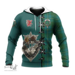 Scottish Irving of Bonshaw Clan Tartan Hoodie - Lion Rampant And Celtic Thistle Style Scottish Plaid Tartan Plaid