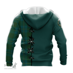 Scottish Irving of Bonshaw Clan Tartan Hoodie - Lion Rampant And Celtic Thistle Style Scottish Plaid Tartan Plaid