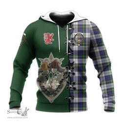 Scottish Gordon Dress Modern Clan Tartan Hoodie - Lion Rampant And Celtic Thistle Style Scottish Plaid Tartan Plaid