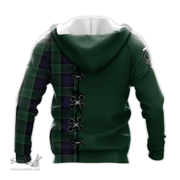 Scottish Leslie Hunting Clan Tartan Hoodie - Lion Rampant And Celtic Thistle Style Scottish Plaid Tartan Plaid