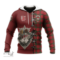Scottish MacDonald of Sleat Clan Tartan Hoodie - Lion Rampant And Celtic Thistle Style Scottish Plaid Tartan Plaid