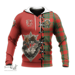 Scottish MacGregor Ancient Clan Tartan Hoodie - Lion Rampant And Celtic Thistle Style Scottish Plaid Tartan Plaid