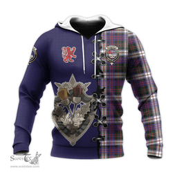 Scottish MacDonald Dress Modern Clan Tartan Hoodie - Lion Rampant And Celtic Thistle Style Scottish Plaid Tartan Plaid