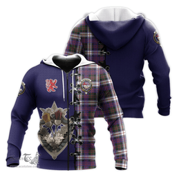 Scottish MacDonald Dress Modern Clan Tartan Hoodie - Lion Rampant And Celtic Thistle Style Scottish Plaid Tartan Plaid