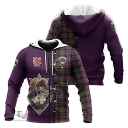 Scottish MacDonald Modern Clan Tartan Hoodie - Lion Rampant And Celtic Thistle Style Scottish Plaid Tartan Plaid