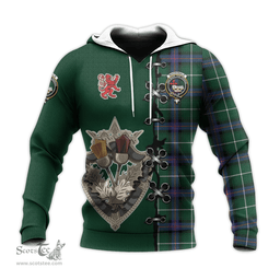 Scottish MacDonald of the Isles Hunting Modern Clan Tartan Hoodie - Lion Rampant And Celtic Thistle Style Scottish Plaid Tartan Plaid