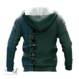 Scottish Lockhart Clan Tartan Hoodie - Lion Rampant And Celtic Thistle Style Scottish Plaid Tartan Plaid