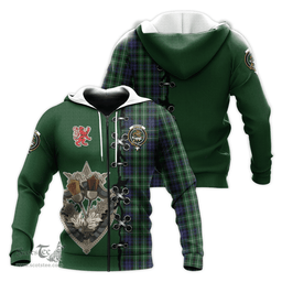 Scottish Graham of Montrose Clan Tartan Hoodie - Lion Rampant And Celtic Thistle Style Scottish Plaid Tartan Plaid