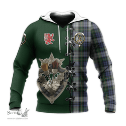 Scottish Gordon Dress Clan Tartan Hoodie - Lion Rampant And Celtic Thistle Style Scottish Plaid Tartan Plaid