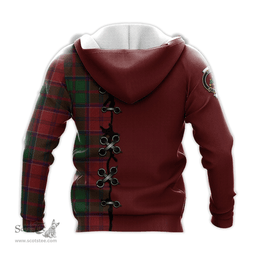 Scottish Grant Clan Tartan Hoodie - Lion Rampant And Celtic Thistle Style Scottish Plaid Tartan Plaid