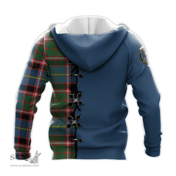 Scottish Glass Clan Tartan Hoodie - Lion Rampant And Celtic Thistle Style Scottish Plaid Tartan Plaid