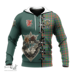 Scottish MacKintosh Hunting Ancient Clan Tartan Hoodie - Lion Rampant And Celtic Thistle Style Scottish Plaid Tartan Plaid