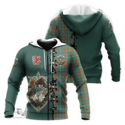 Scottish MacKintosh Hunting Ancient Clan Tartan Hoodie - Lion Rampant And Celtic Thistle Style Scottish Plaid Tartan Plaid