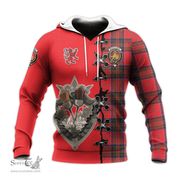 Scottish MacGillivray Modern Clan Tartan Hoodie - Lion Rampant And Celtic Thistle Style Scottish Plaid Tartan Plaid