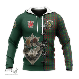 Scottish MacKintosh Hunting Clan Tartan Hoodie - Lion Rampant And Celtic Thistle Style Scottish Plaid Tartan Plaid