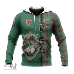 Scottish MacKinnon Hunting Ancient Clan Tartan Hoodie - Lion Rampant And Celtic Thistle Style Scottish Plaid Tartan Plaid