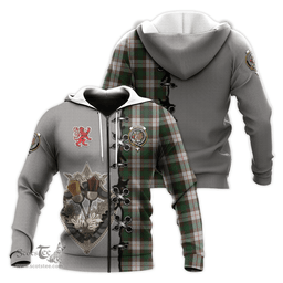 Scottish MacKinnon Dress Clan Tartan Hoodie - Lion Rampant And Celtic Thistle Style Scottish Plaid Tartan Plaid