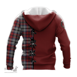 Scottish MacCulloch Dress Clan Tartan Hoodie - Lion Rampant And Celtic Thistle Style Scottish Plaid Tartan Plaid