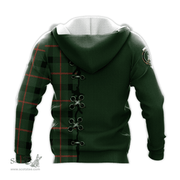 Scottish Kincaid Modern Clan Tartan Hoodie - Lion Rampant And Celtic Thistle Style Scottish Plaid Tartan Plaid
