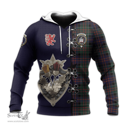 Scottish MacDonald of Clanranald Clan Tartan Hoodie - Lion Rampant And Celtic Thistle Style Scottish Plaid Tartan Plaid