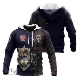 Scottish MacDonald of Clanranald Clan Tartan Hoodie - Lion Rampant And Celtic Thistle Style Scottish Plaid Tartan Plaid