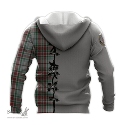 Scottish MacBain Dress Clan Tartan Hoodie - Lion Rampant And Celtic Thistle Style Scottish Plaid Tartan Plaid