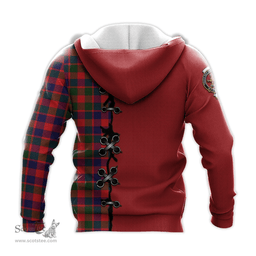 Scottish Gow Modern Clan Tartan Hoodie - Lion Rampant And Celtic Thistle Style Scottish Plaid Tartan Plaid