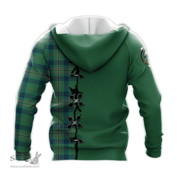 Scottish Kennedy Ancient Clan Tartan Hoodie - Lion Rampant And Celtic Thistle Style Scottish Plaid Tartan Plaid