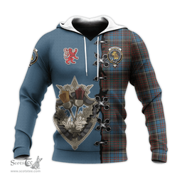 Scottish MacGregor Hastie Clan Tartan Hoodie - Lion Rampant And Celtic Thistle Style Scottish Plaid Tartan Plaid