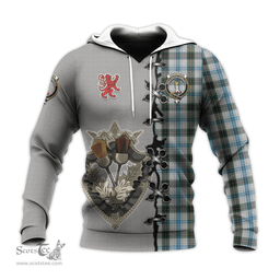 Scottish Henderson Dress Clan Tartan Hoodie - Lion Rampant And Celtic Thistle Style Scottish Plaid Tartan Plaid