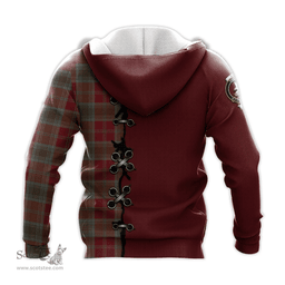 Scottish Lindsay Weathered Clan Tartan Hoodie - Lion Rampant And Celtic Thistle Style Scottish Plaid Tartan Plaid