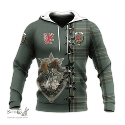 Scottish Kelly Dress Clan Tartan Hoodie - Lion Rampant And Celtic Thistle Style Scottish Plaid Tartan Plaid
