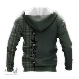 Scottish Kelly Dress Clan Tartan Hoodie - Lion Rampant And Celtic Thistle Style Scottish Plaid Tartan Plaid