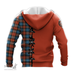 Scottish MacLachlan Ancient Clan Tartan Hoodie - Lion Rampant And Celtic Thistle Style Scottish Plaid Tartan Plaid
