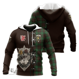 Scottish MacFie Hunting Clan Tartan Hoodie - Lion Rampant And Celtic Thistle Style Scottish Plaid Tartan Plaid