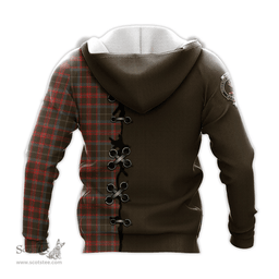 Scottish MacKintosh Hunting Weathered Clan Tartan Hoodie - Lion Rampant And Celtic Thistle Style Scottish Plaid Tartan Plaid