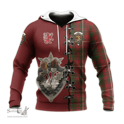 Scottish Hay Clan Tartan Hoodie - Lion Rampant And Celtic Thistle Style Scottish Plaid Tartan Plaid