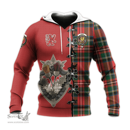 Scottish Lyle Clan Tartan Hoodie - Lion Rampant And Celtic Thistle Style Scottish Plaid Tartan Plaid