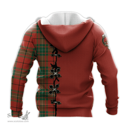 Scottish MacAulay Ancient Clan Tartan Hoodie - Lion Rampant And Celtic Thistle Style Scottish Plaid Tartan Plaid