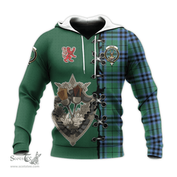 Scottish Keith Ancient Clan Tartan Hoodie - Lion Rampant And Celtic Thistle Style Scottish Plaid Tartan Plaid