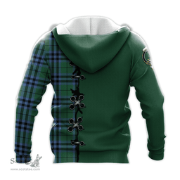 Scottish Keith Ancient Clan Tartan Hoodie - Lion Rampant And Celtic Thistle Style Scottish Plaid Tartan Plaid