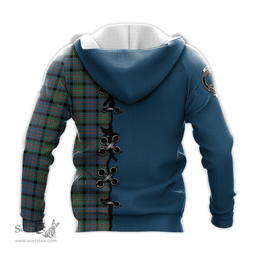 Scottish MacDonnell of Glengarry Ancient Clan Tartan Hoodie - Lion Rampant And Celtic Thistle Style Scottish Plaid Tartan Plaid