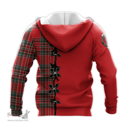 Scottish MacBain Clan Tartan Hoodie - Lion Rampant And Celtic Thistle Style Scottish Plaid Tartan Plaid