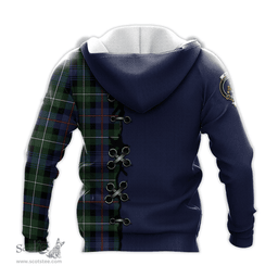 Scottish MacKenzie Modern Clan Tartan Hoodie - Lion Rampant And Celtic Thistle Style Scottish Plaid Tartan Plaid