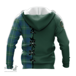 Scottish Hamilton Hunting Ancient Clan Tartan Hoodie - Lion Rampant And Celtic Thistle Style Scottish Plaid Tartan Plaid